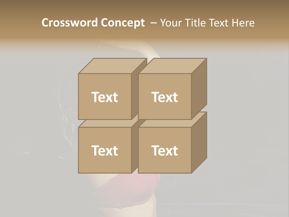 Beach Tan Blue PowerPoint Template