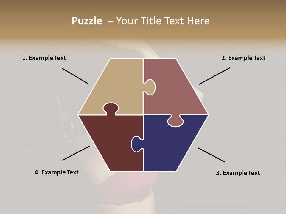 Beach Tan Blue PowerPoint Template