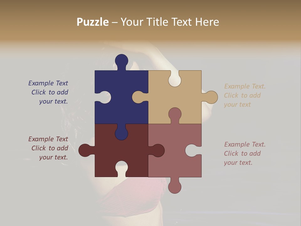 Beach Tan Blue PowerPoint Template