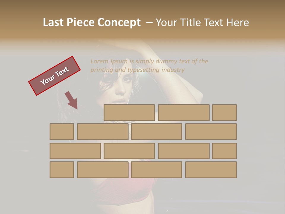 Beach Tan Blue PowerPoint Template