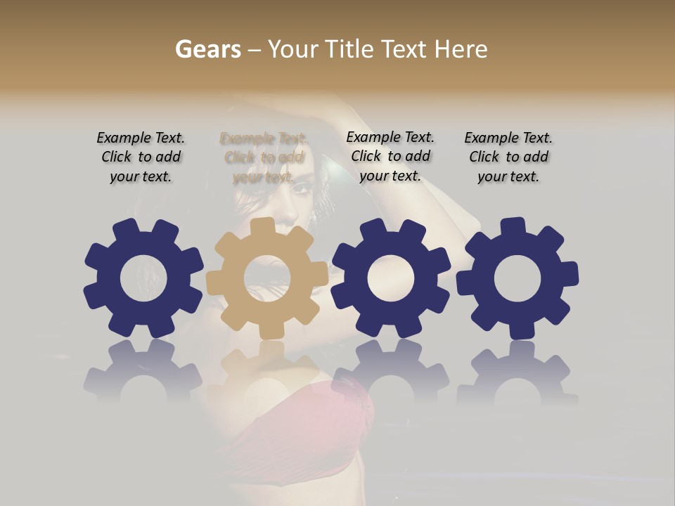 Beach Tan Blue PowerPoint Template