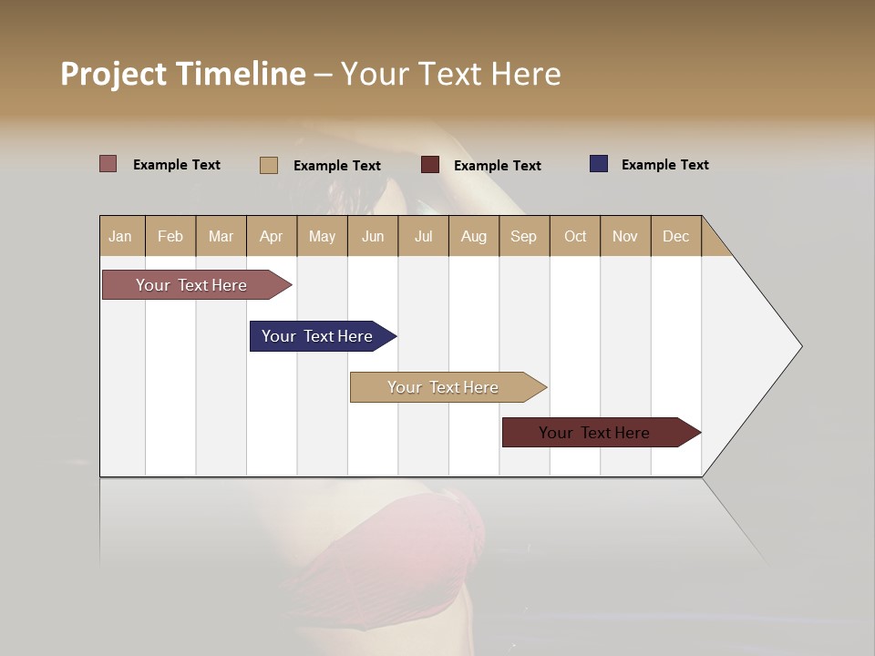 Beach Tan Blue PowerPoint Template