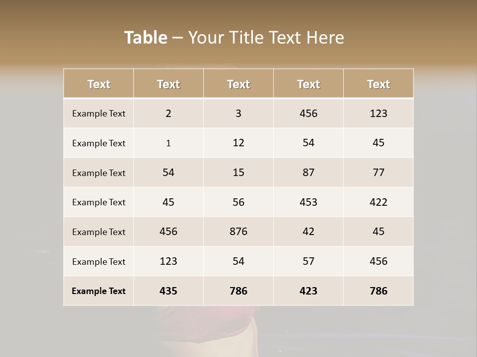 Beach Tan Blue PowerPoint Template