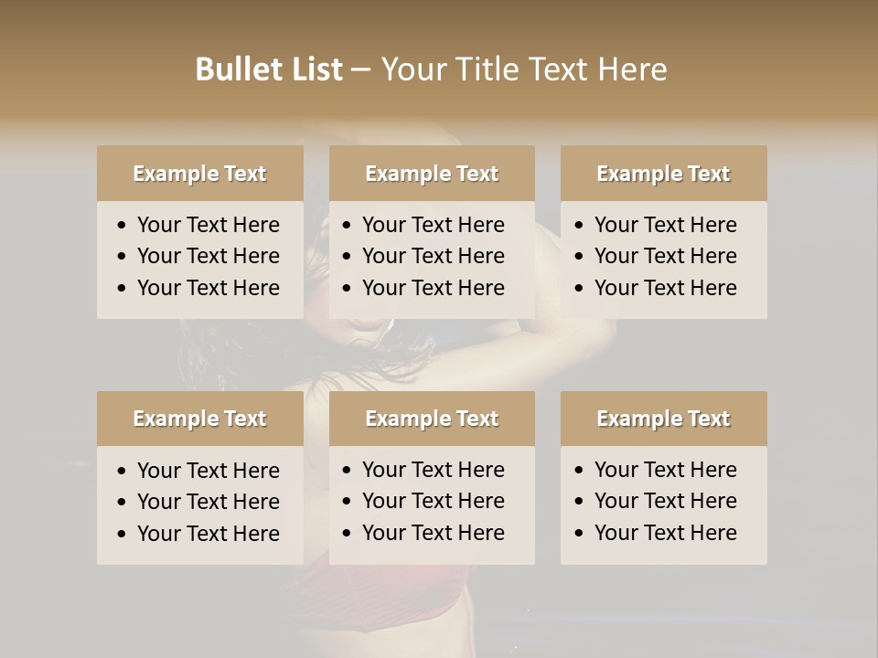 Beach Tan Blue PowerPoint Template