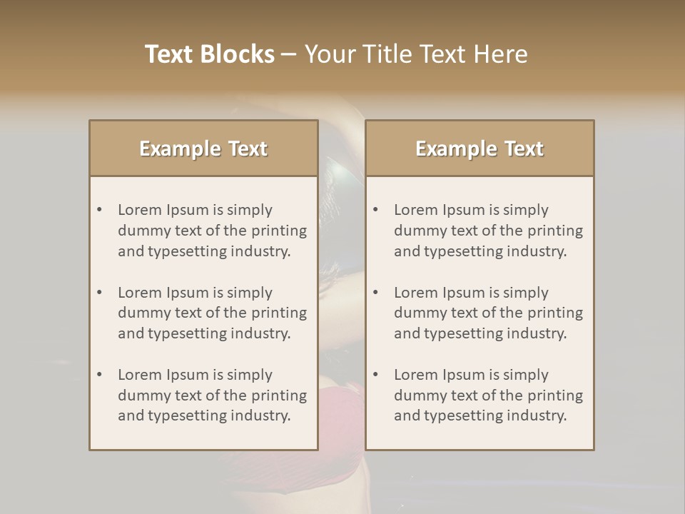 Beach Tan Blue PowerPoint Template