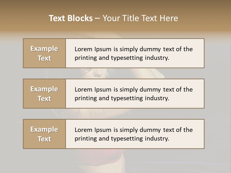 Beach Tan Blue PowerPoint Template