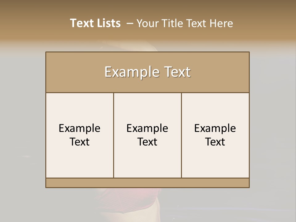 Beach Tan Blue PowerPoint Template