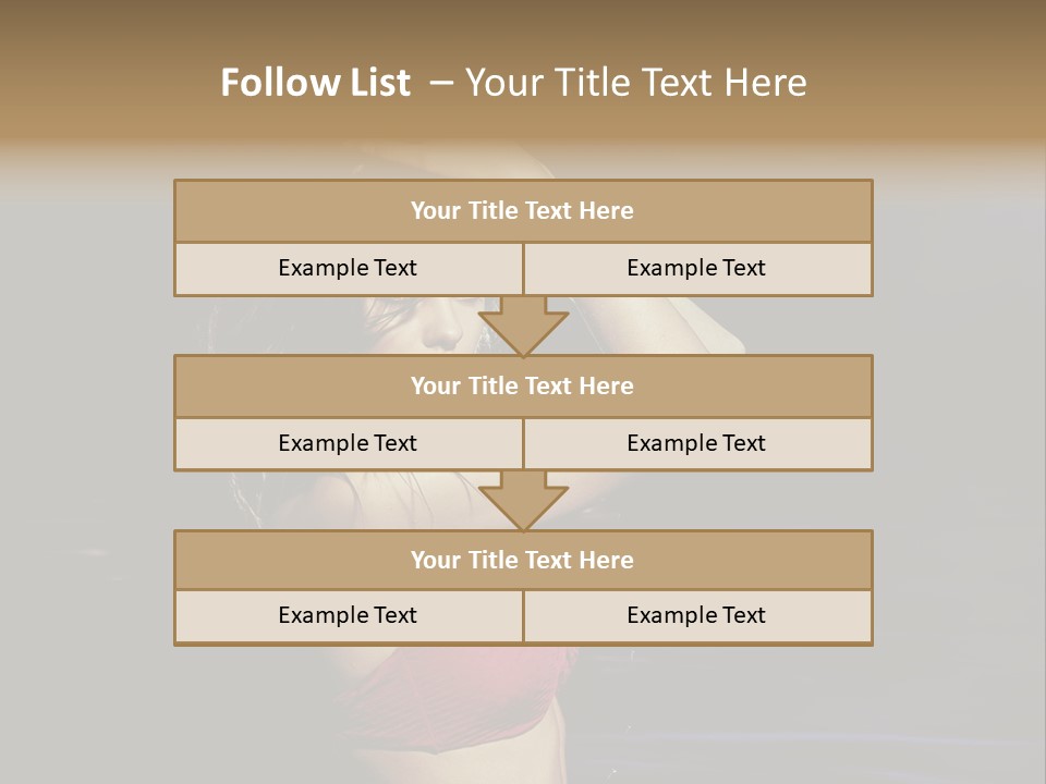 Beach Tan Blue PowerPoint Template