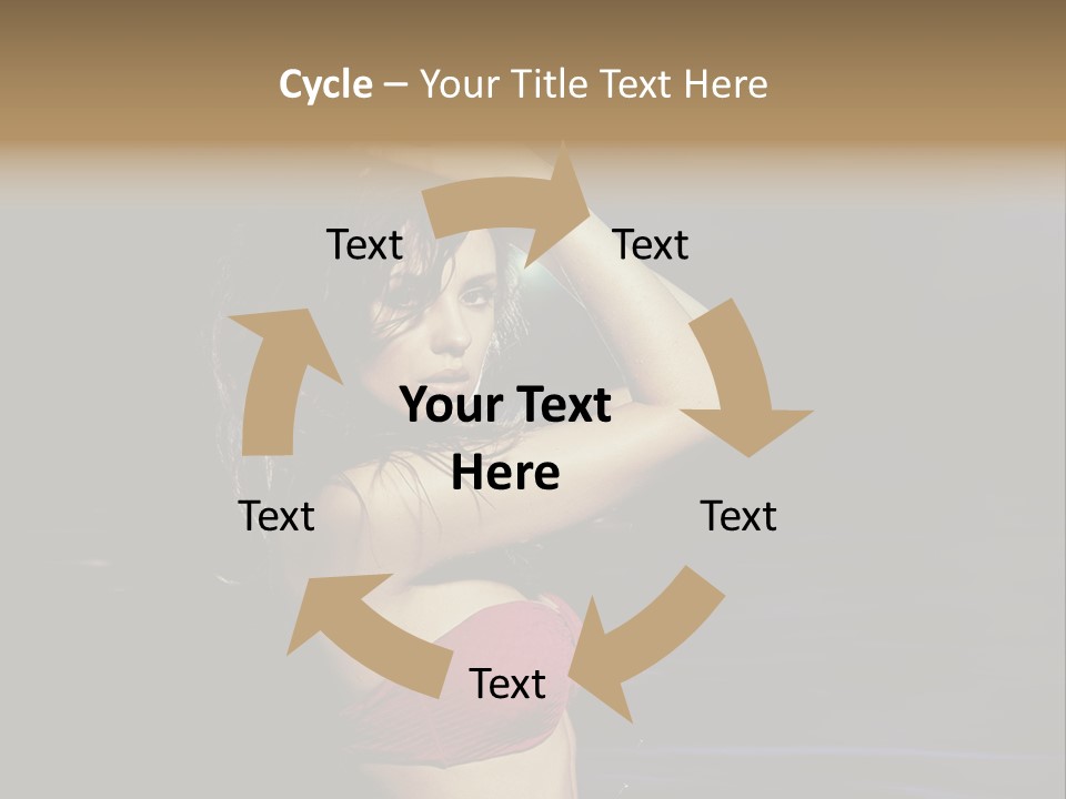 Beach Tan Blue PowerPoint Template