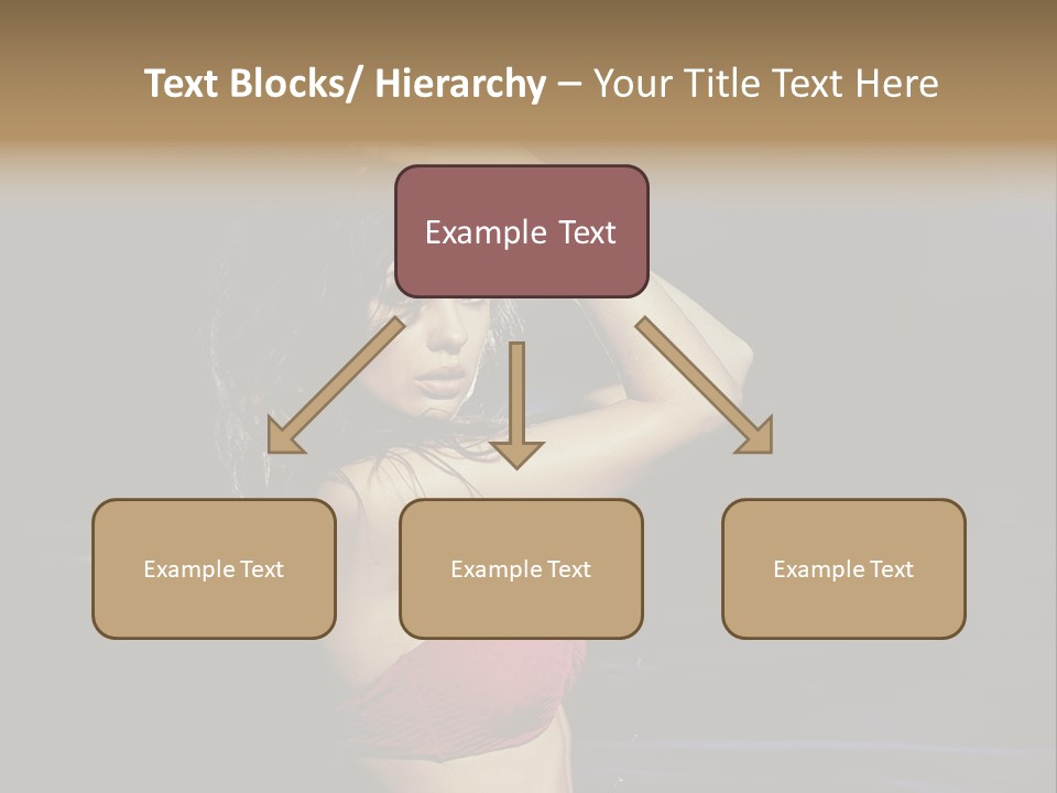 Beach Tan Blue PowerPoint Template