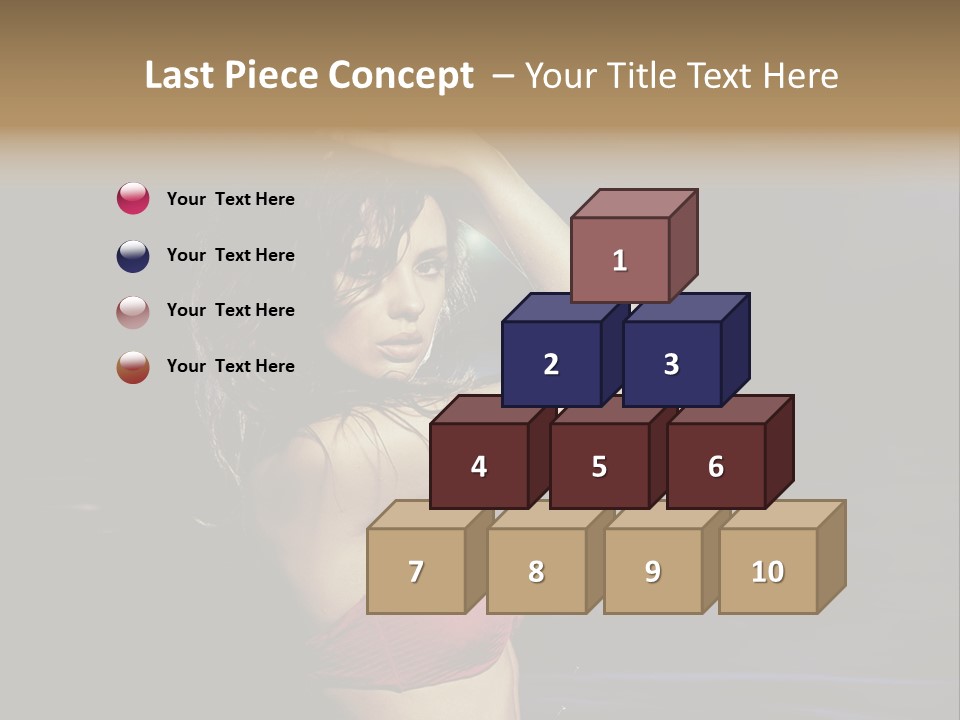 Beach Tan Blue PowerPoint Template