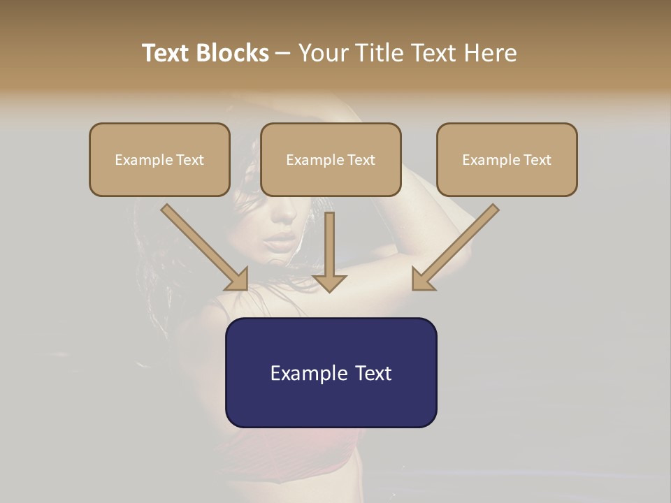 Beach Tan Blue PowerPoint Template