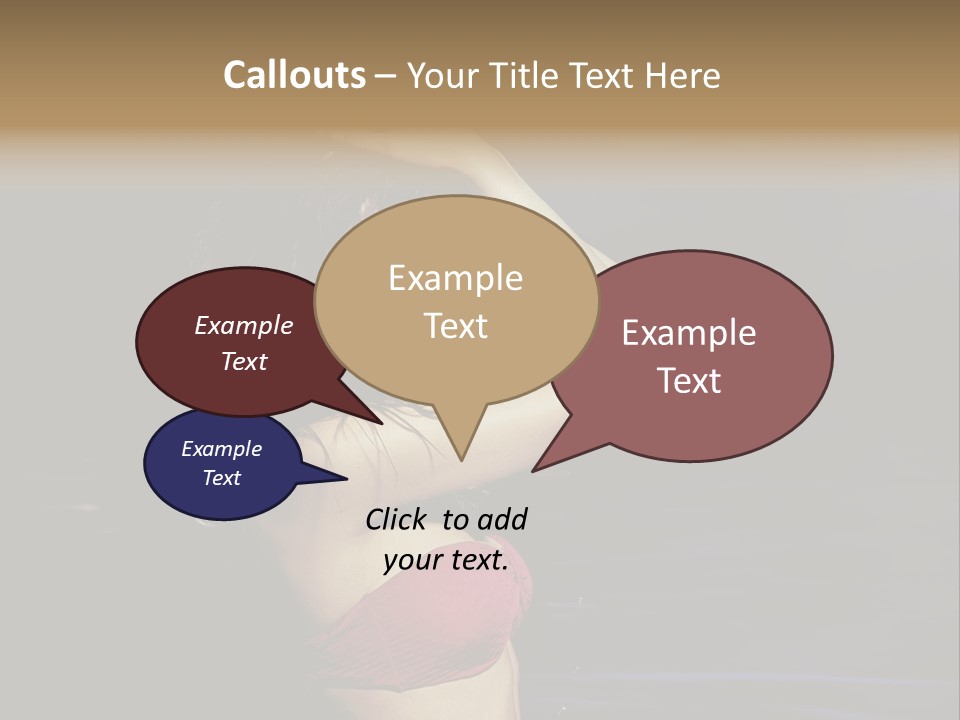 Beach Tan Blue PowerPoint Template