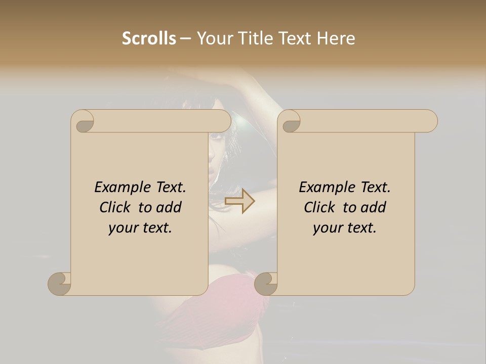 Beach Tan Blue PowerPoint Template