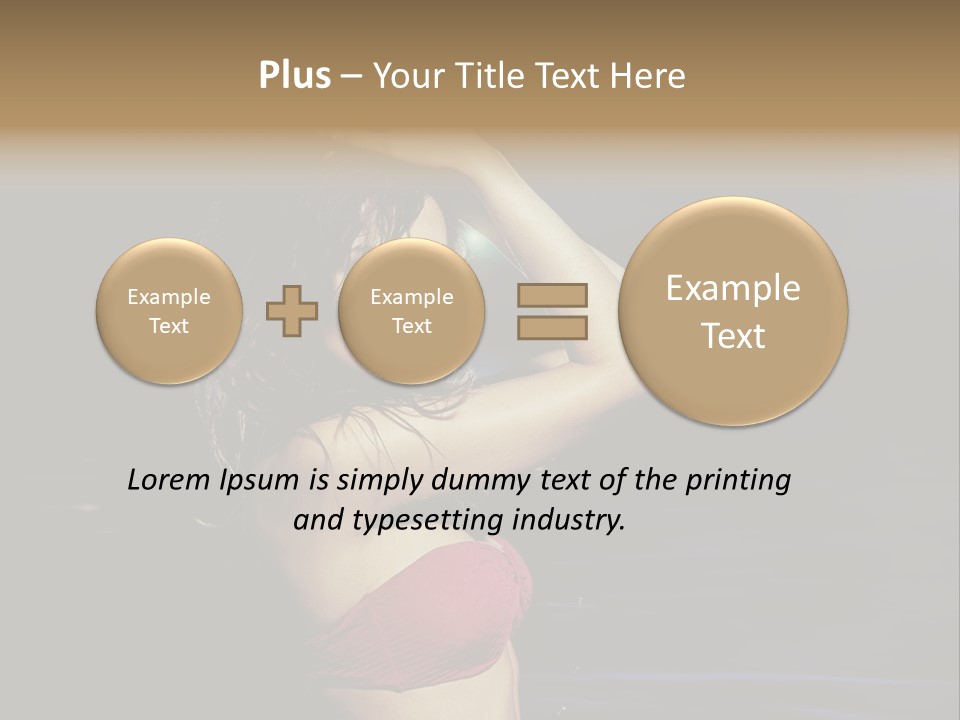 Beach Tan Blue PowerPoint Template