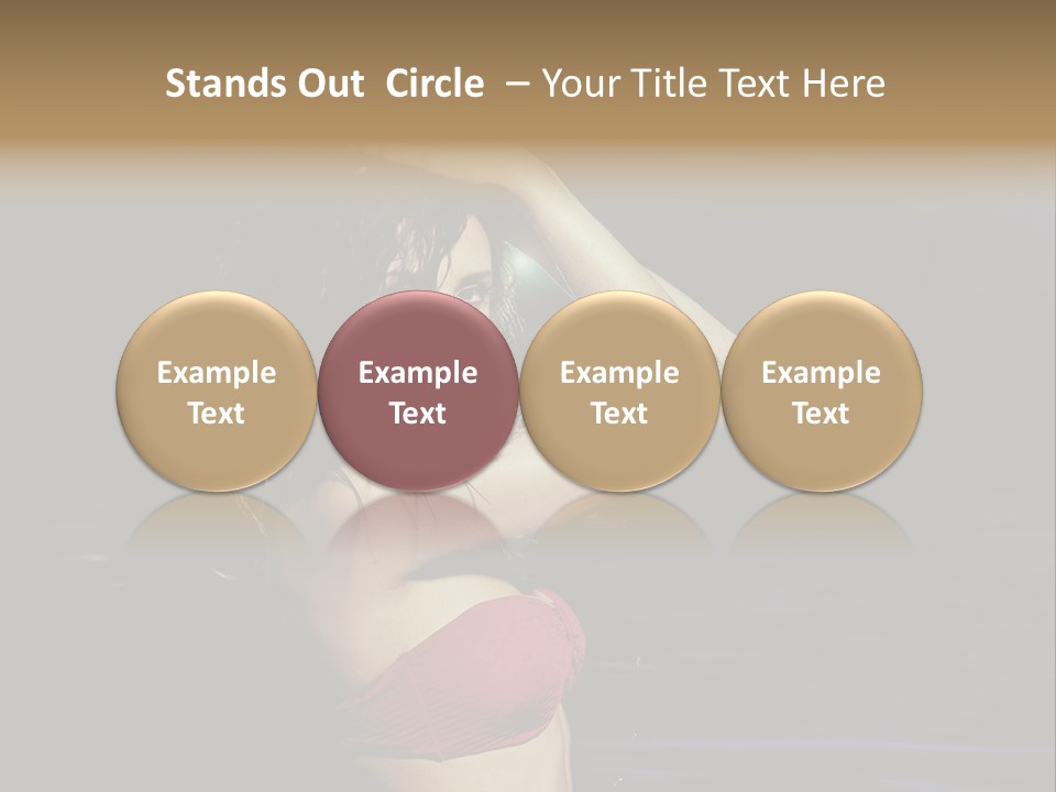 Beach Tan Blue PowerPoint Template