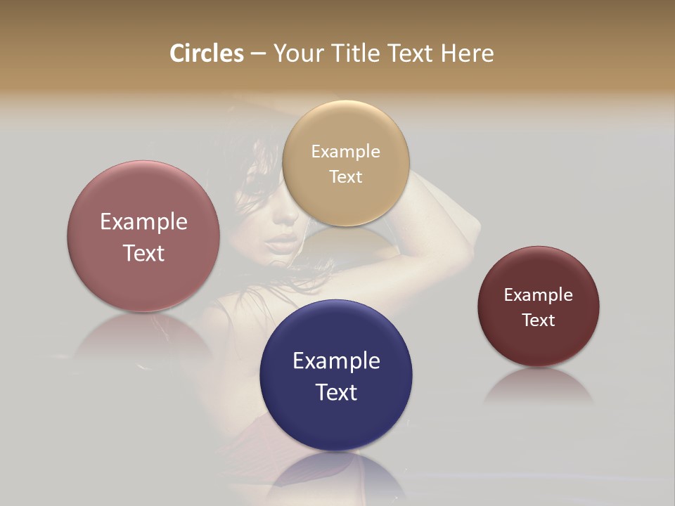 Beach Tan Blue PowerPoint Template