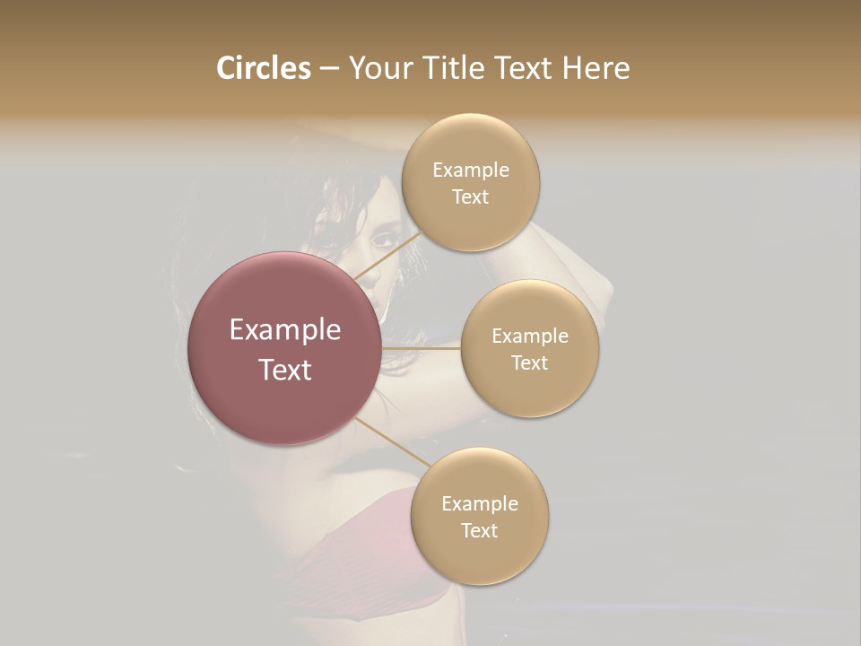 Beach Tan Blue PowerPoint Template