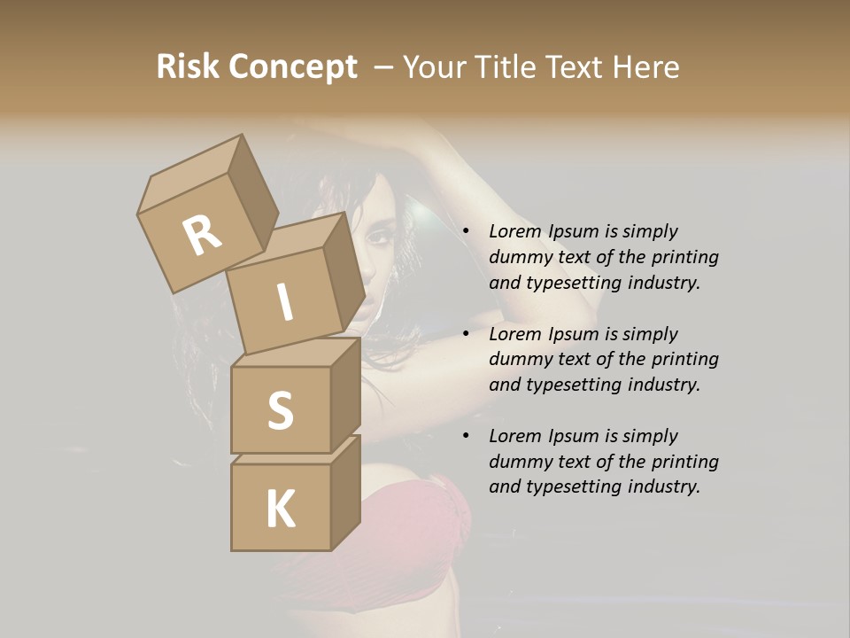 Beach Tan Blue PowerPoint Template