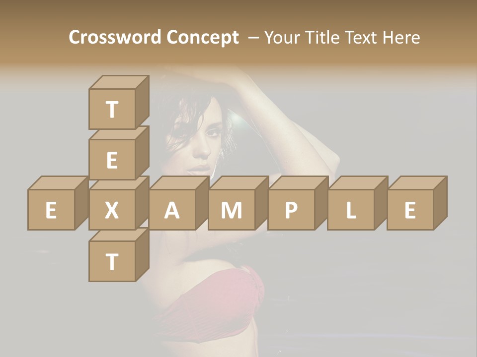 Beach Tan Blue PowerPoint Template