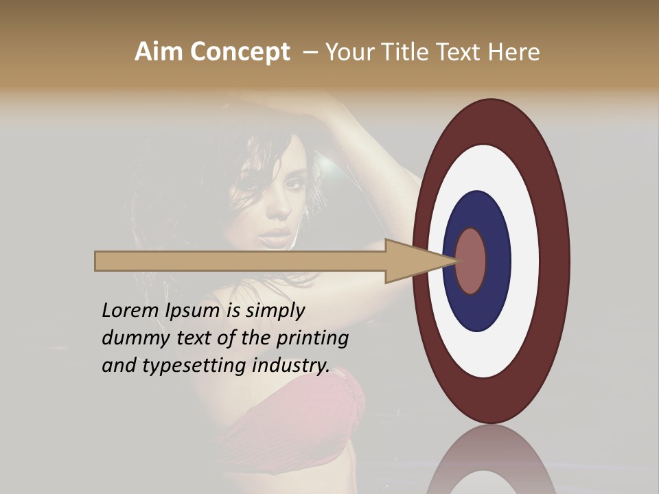 Beach Tan Blue PowerPoint Template