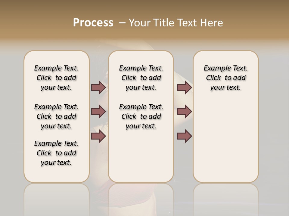 Beach Tan Blue PowerPoint Template