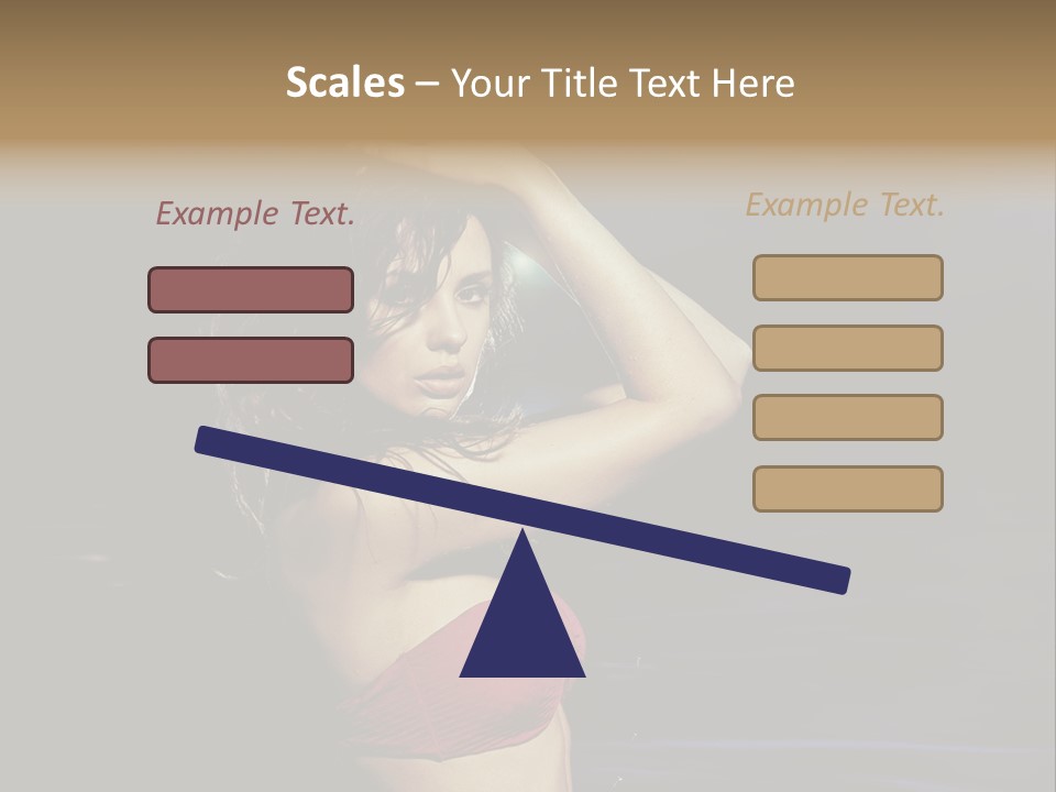 Beach Tan Blue PowerPoint Template