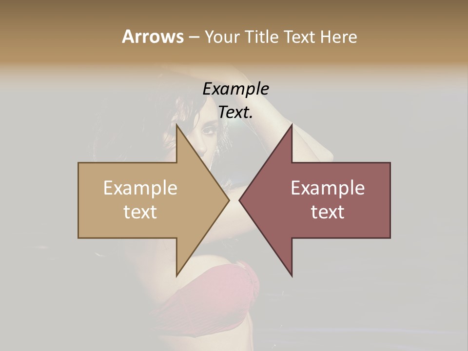 Beach Tan Blue PowerPoint Template