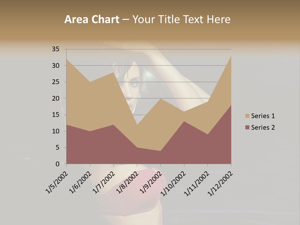 Beach Tan Blue PowerPoint Template