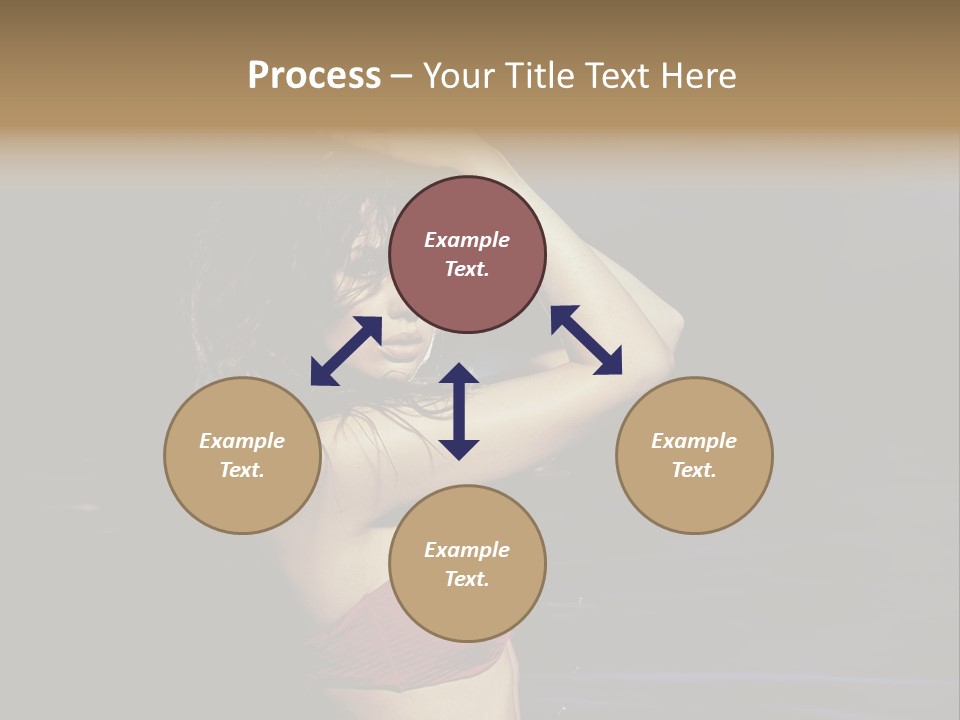 Beach Tan Blue PowerPoint Template