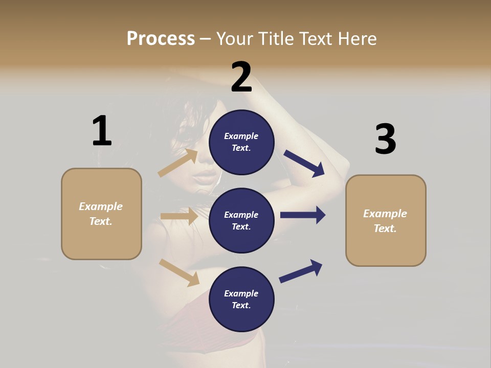 Beach Tan Blue PowerPoint Template