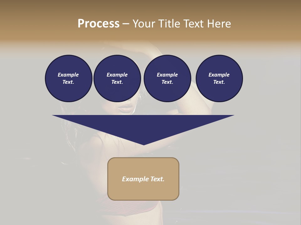 Beach Tan Blue PowerPoint Template