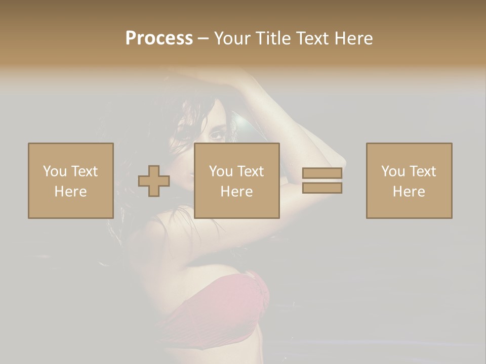 Beach Tan Blue PowerPoint Template