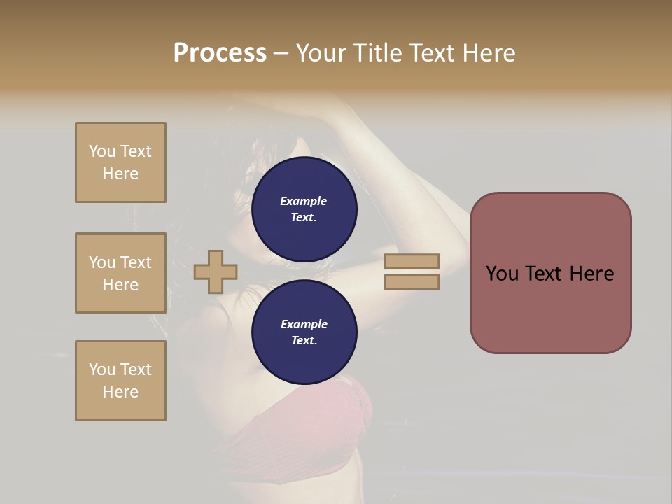 Beach Tan Blue PowerPoint Template
