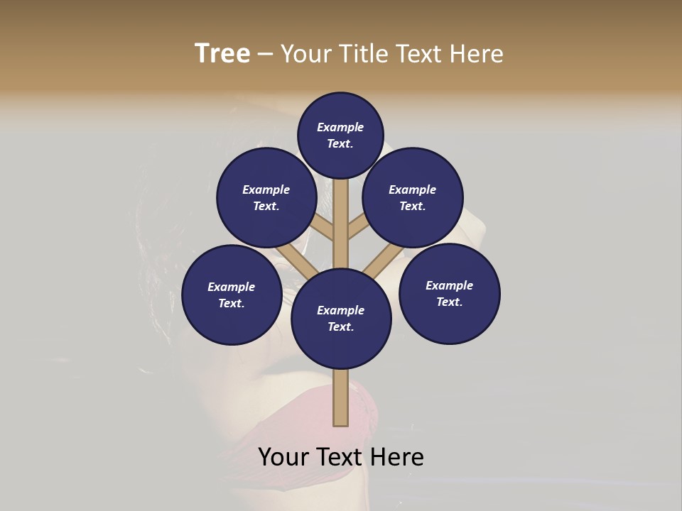 Beach Tan Blue PowerPoint Template