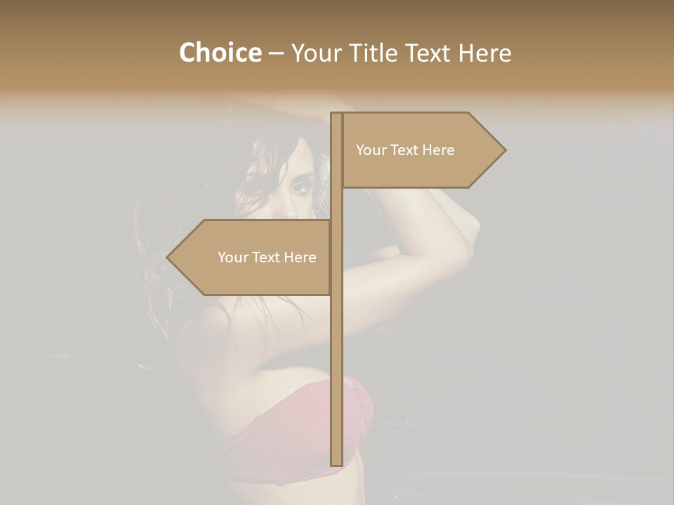 Beach Tan Blue PowerPoint Template