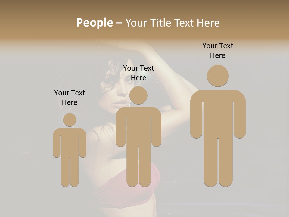 Beach Tan Blue PowerPoint Template