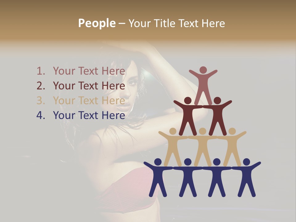 Beach Tan Blue PowerPoint Template