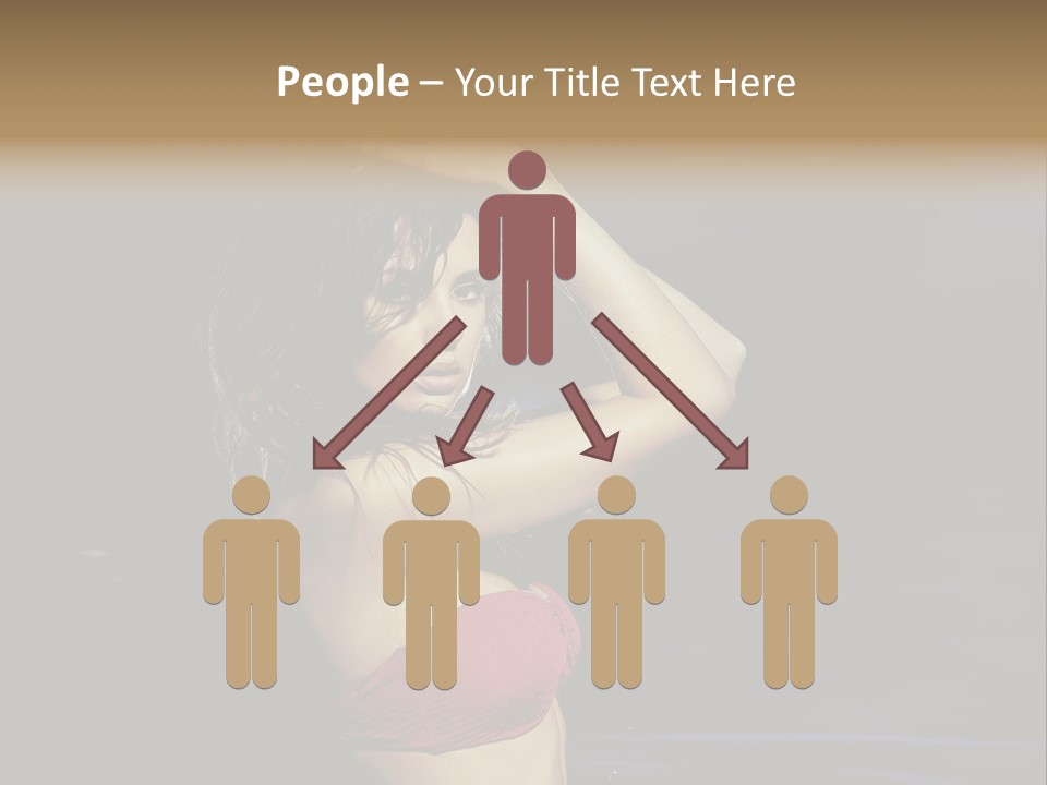 Beach Tan Blue PowerPoint Template