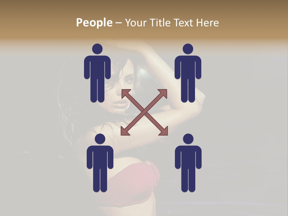 Beach Tan Blue PowerPoint Template