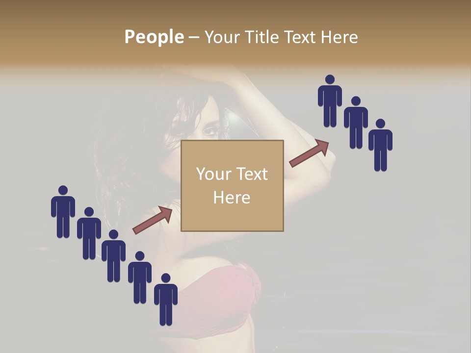 Beach Tan Blue PowerPoint Template