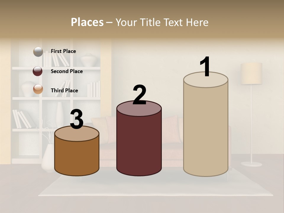 Decorative Fashion Lamp PowerPoint Template