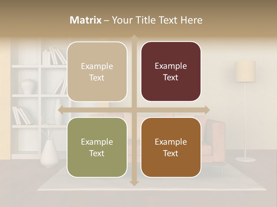 Decorative Fashion Lamp PowerPoint Template