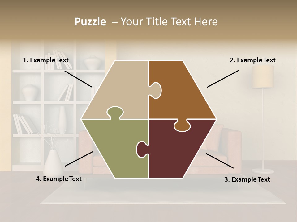 Decorative Fashion Lamp PowerPoint Template