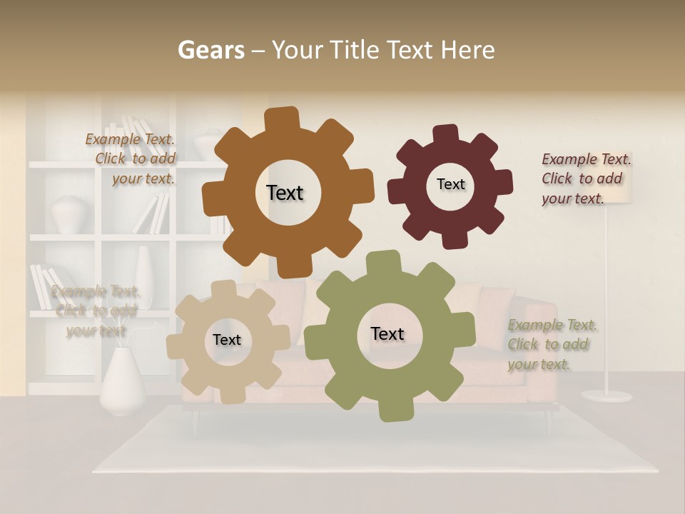 Decorative Fashion Lamp PowerPoint Template