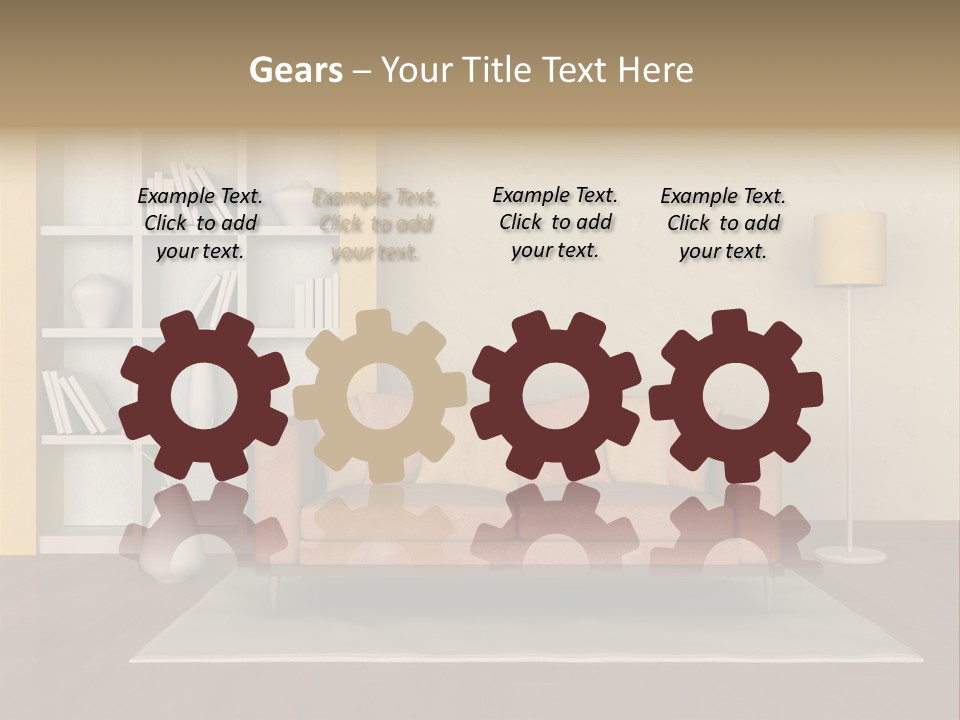 Decorative Fashion Lamp PowerPoint Template