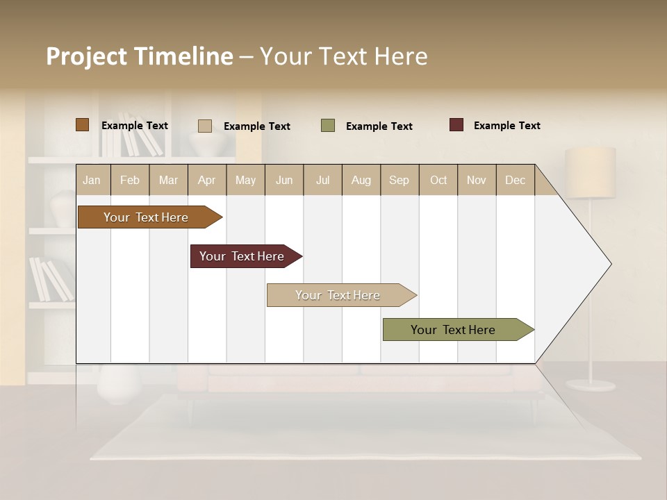 Decorative Fashion Lamp PowerPoint Template