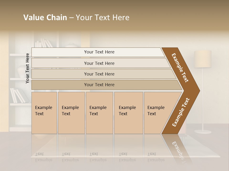 Decorative Fashion Lamp PowerPoint Template