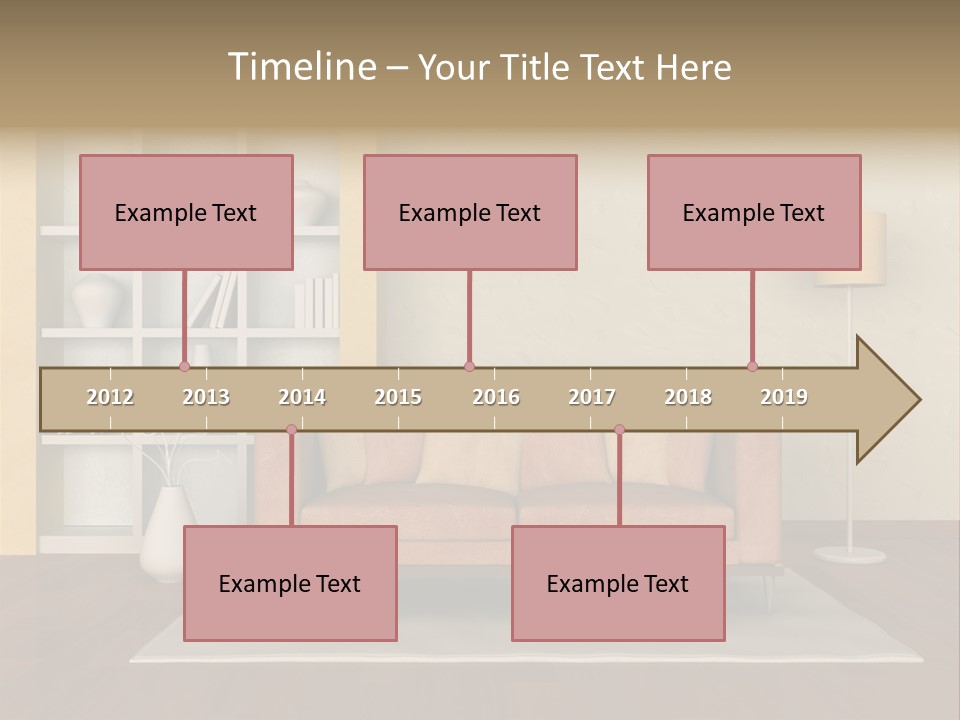 Decorative Fashion Lamp PowerPoint Template