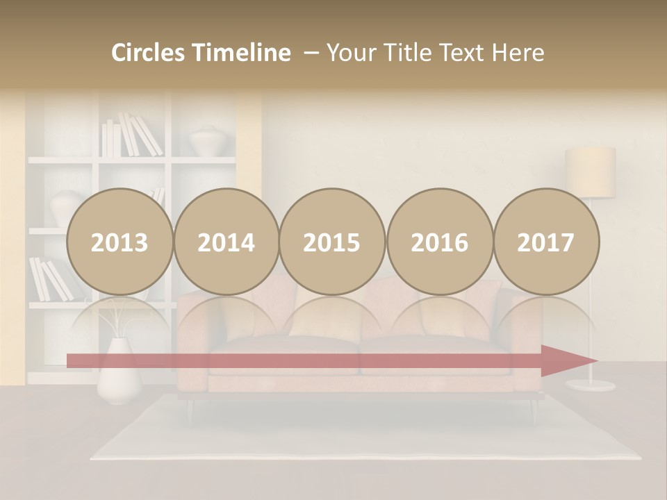 Decorative Fashion Lamp PowerPoint Template